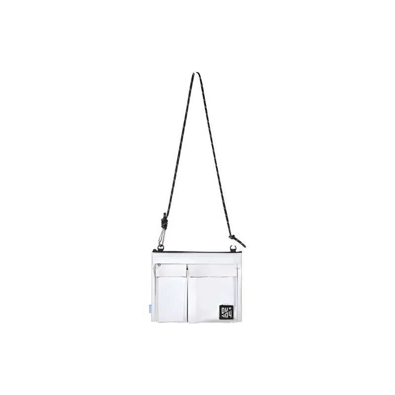 FEAROM Polyethylene Shoulder Bag Regular Unisex Black/Blue/Silver Gray-5