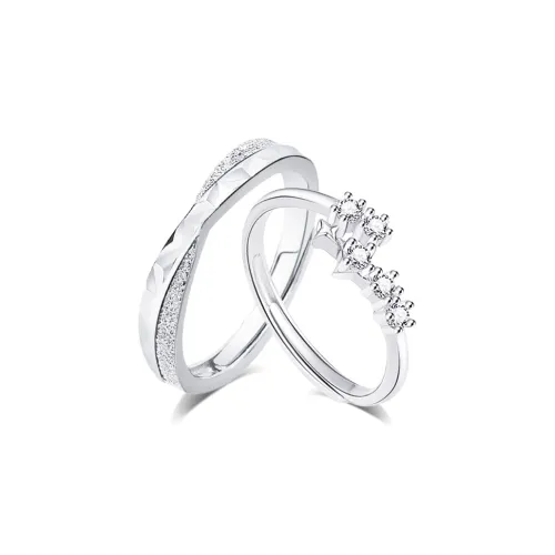 KUMET Sterling Silver Rings Unisex