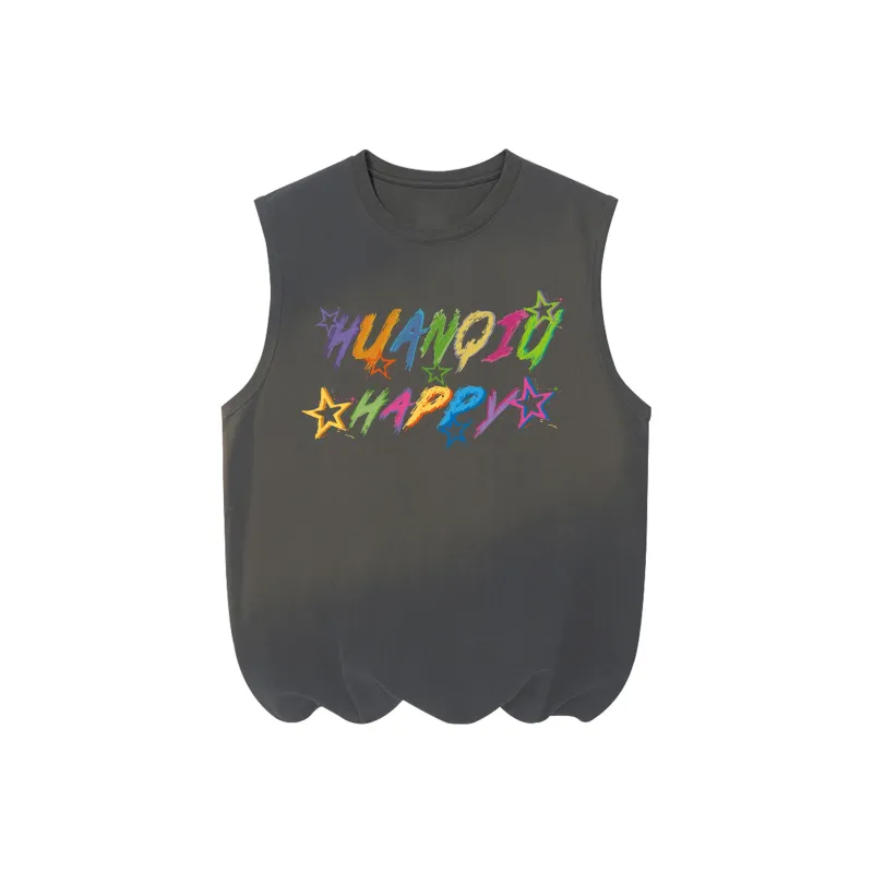HUANQIU Tank Tops Unisex-9