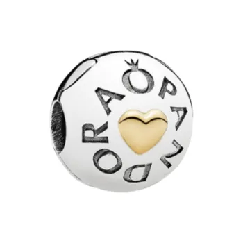 Pandora 14K Gold With 925 Sterling Silver Jewelry Accessories Unisex Silver