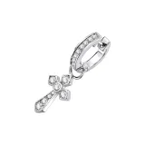 Detachable Cross Hoop Earrings Single