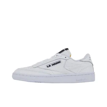 La Haine x Reebok CLUB C 85 Wear resistant And Lightweight Low Top Skateboard Shoes Women's White