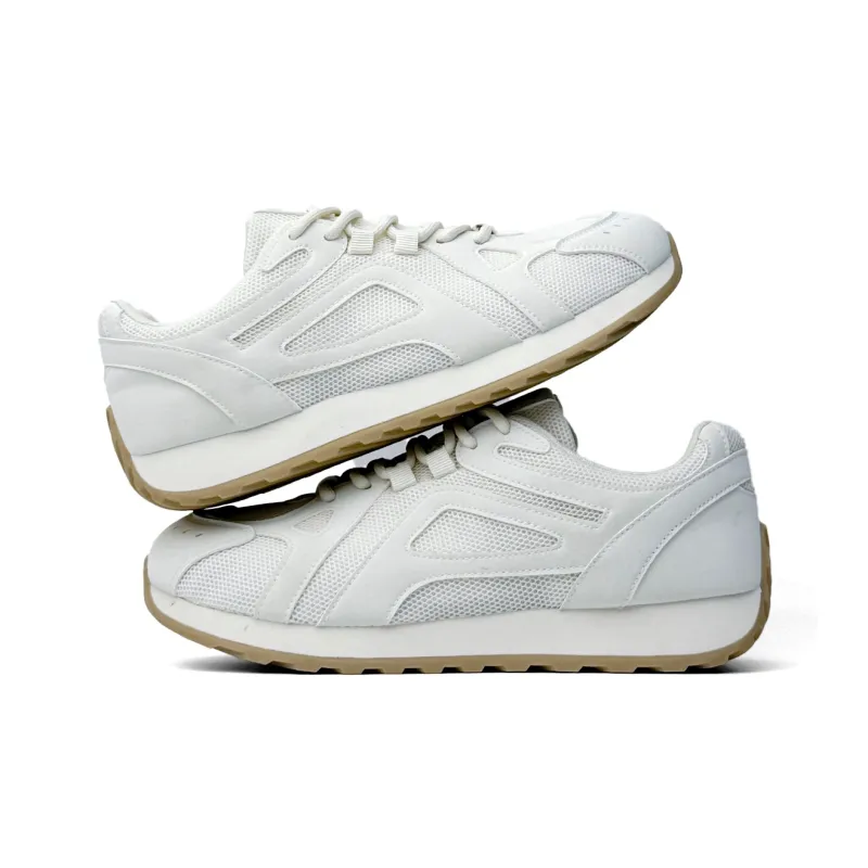 Mengsai Abrasion Resistant Slip Resistant Low Top Casual Shoes Men's Beige-4