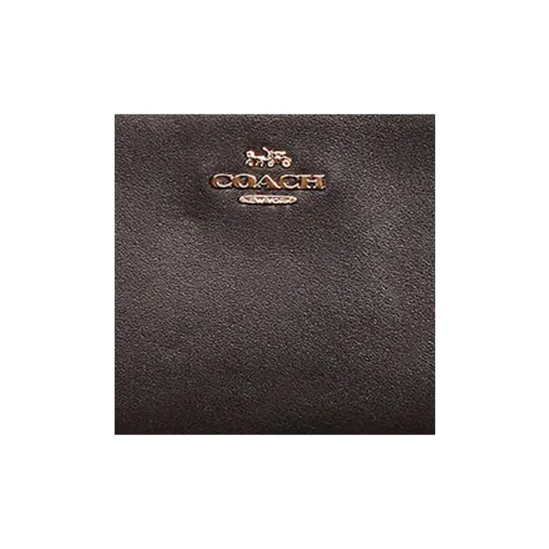 COACH Skinny Wallet Cow Leather Card Holder, Wallet Women's Black-1
