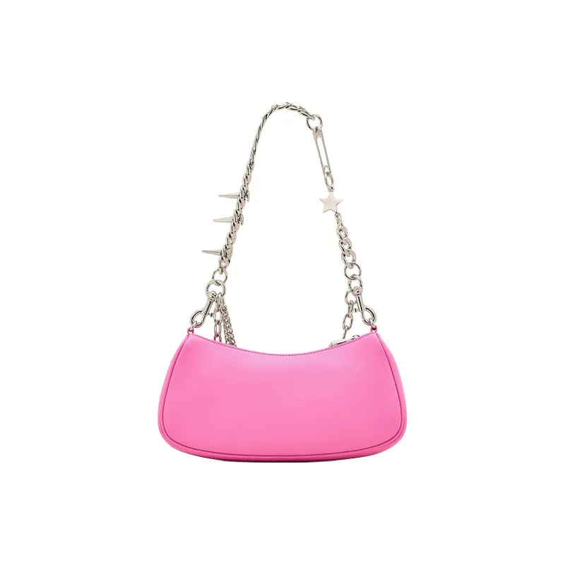 MARC JACOBS Leather Shoulder Bag Women's Pink-1