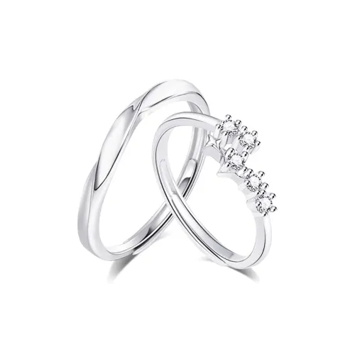 KUMET Sterling Silver Rings Unisex