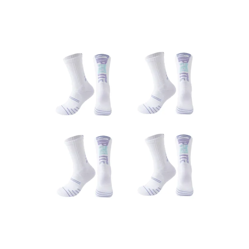 Gentle Welcome Basketball Socks Men's 4 Pack-0