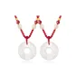 Chinese Auspicious Animal Peaceful Buckle Necklace Red String[1 Pair]