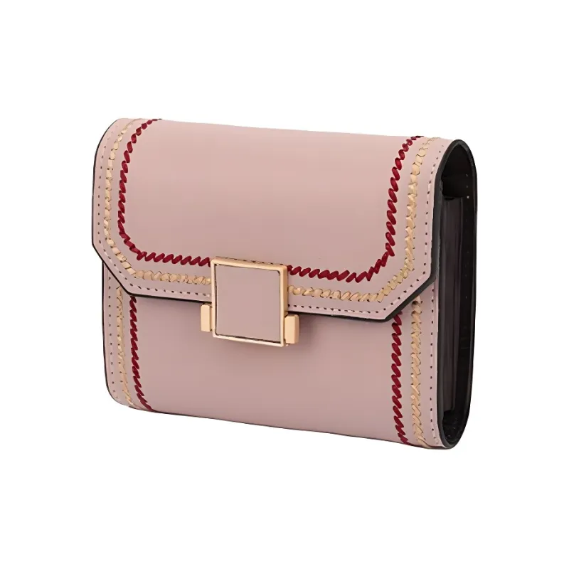 Tong Tong Rabbit Cow Split Leather Card Holder Regular Women's Multicolor-4