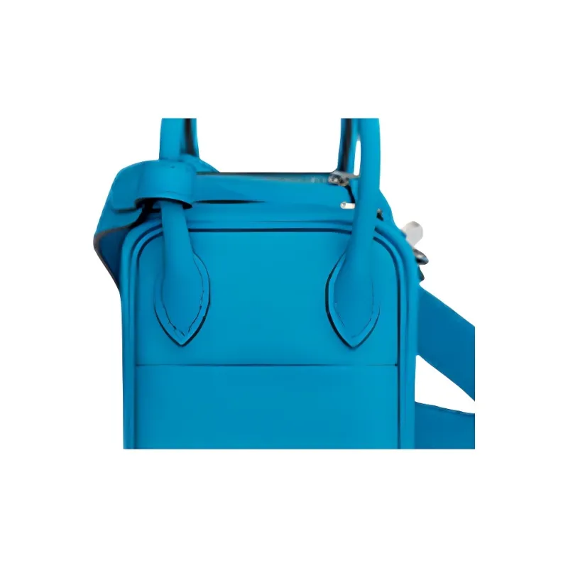 HERMES Lindy Swift Calfskin Handbag Shoulder Bag Crossbody Bag Mini Women's 0F Bleu Frida Frida Blue-2