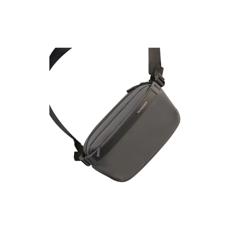 Techson Oxford Sling Bag Unisex Black/Gray-3