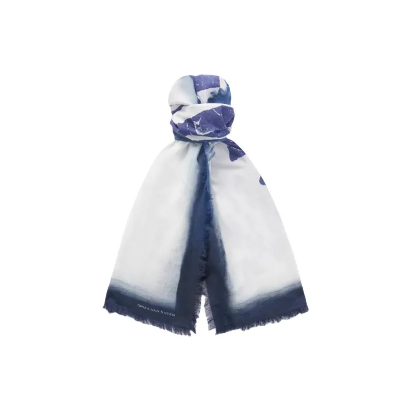 DRIES VAN NOTEN Cotton Shawls Men's Blue-0