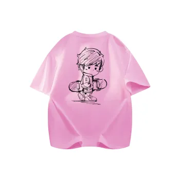 CHOUCHOUS Drop Shoulder Sleeve T Shirt Women's