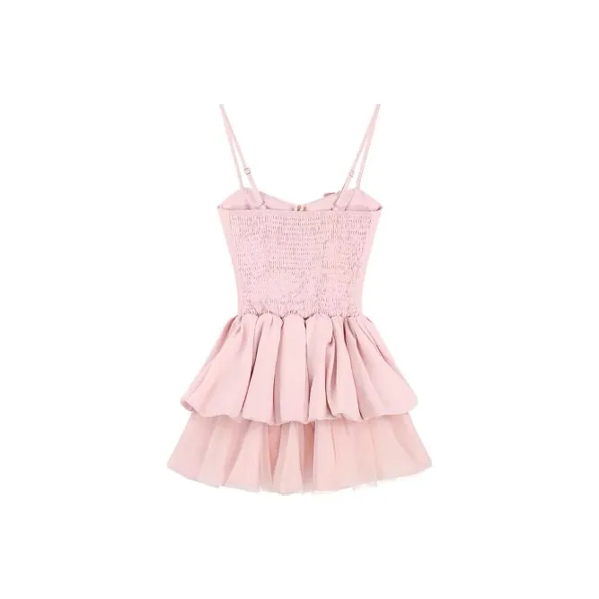 Udon House Slip Dresses Women's Pink-1