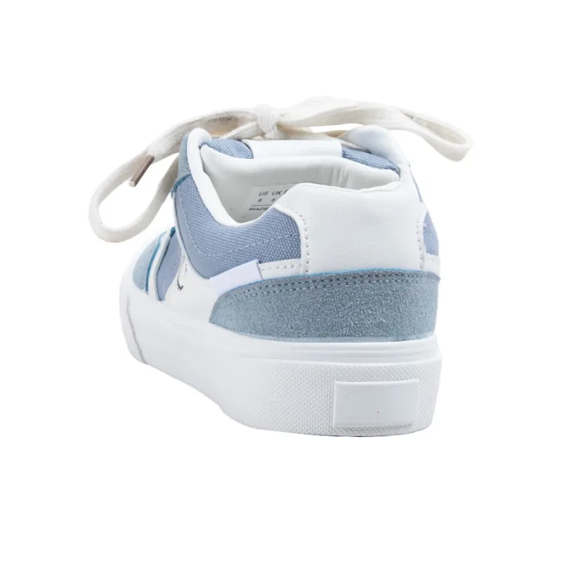 BOOM GUY Slip Resistant, Abrasion Resistant, Lightweight Low Top Skateboard Shoes Women's Blue-5