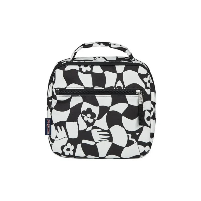 JanSport Recycled Polyester Travel Storage Bag Unisex Black & White-0