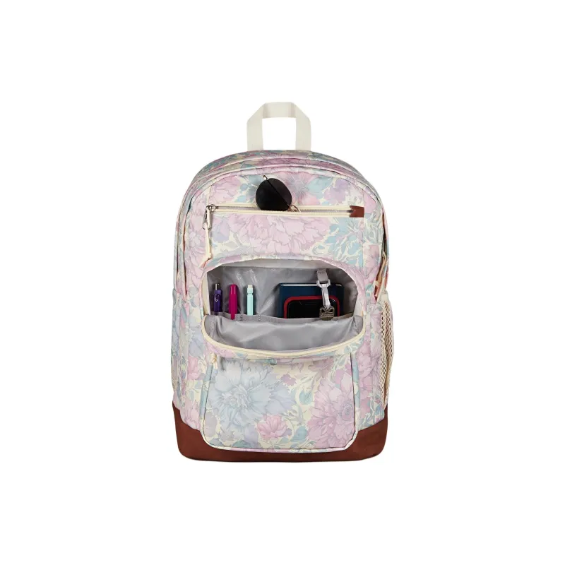 JanSport Recycled Polyester Backpack Women's Beige & Multicolor-4