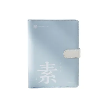 SANNIANERBAN Fashion Minimalist Style Leather Upper Loose Leaf B5 Thickened Laptop Notebook Coursework/Teaching Books