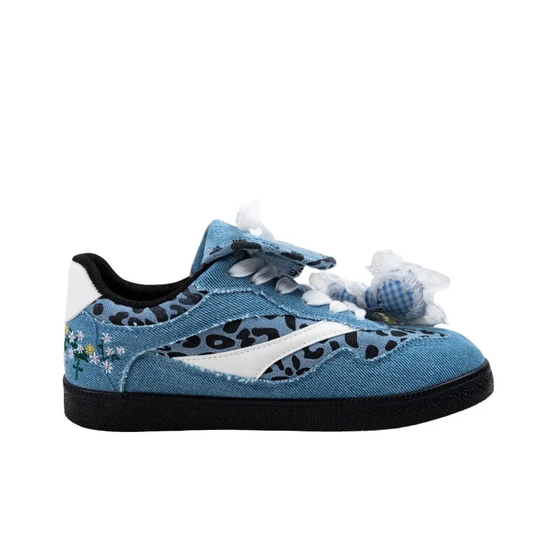 OYNN Young Baby Series Slip Resistant, Abrasion Resistant, Lightweight Low Top Skateboard Shoes Women's Blue-2