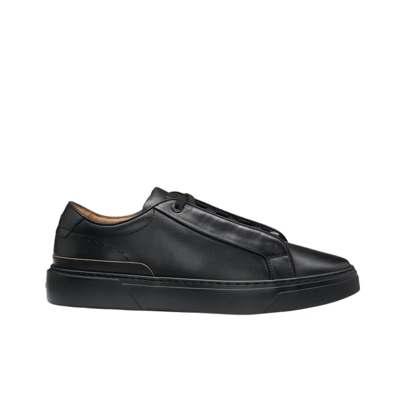 HUGO BOSS Gary Low Top Skateboard Shoes Men's Black-1