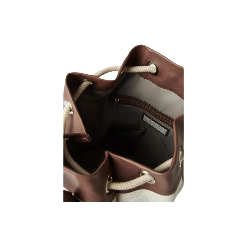 Brunello Cucinelli Water resistant Drawstring Backpack-3
