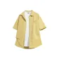 [Ice Silk Cooling Sun Protection]Linen Yellow (Gold Letter Chest Logo)