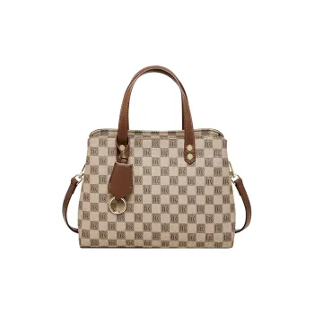 Narandu PVC Synthetic Leather Mom Bag, Handbag, Shoulder Bag, Crossbody Bag Tubas Women's Khaki