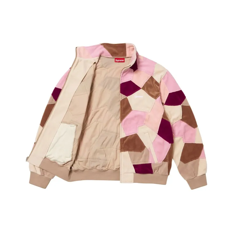 Supreme Patchwork Velour Track Jacket-7