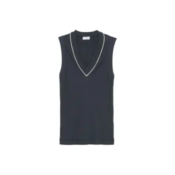 Brunello Cucinelli Fine ribbed Tank Top
