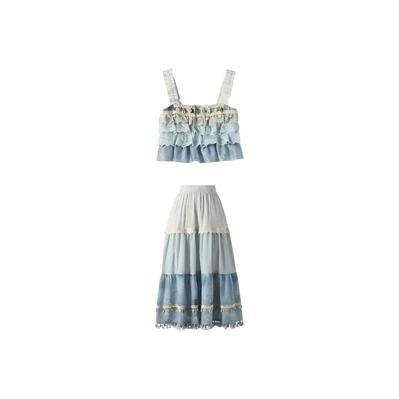KKX Two Piece Skirt Sets Women's-0