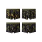 4 Pack[Heart Black Yellow+Black Yellow 0+Line Black Yellow+Line Black Yellow]