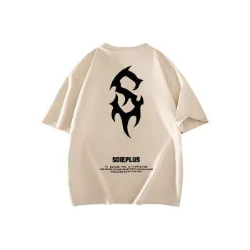 SOIE T-Shirts Unisex Light Beige Apricot