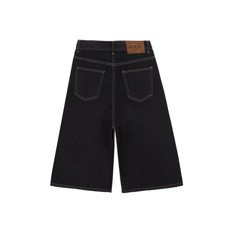 Wen Shan Denim Shorts Women's Dark Blue-1