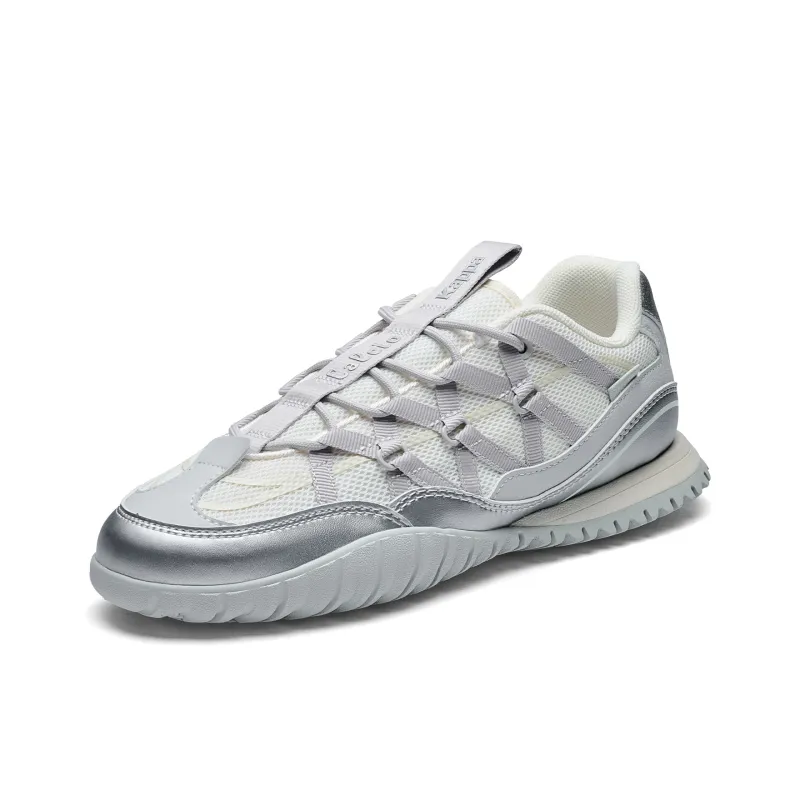 Kappa Non slip Lightweight Low Top Running Shoes Women's Gray Silver-2