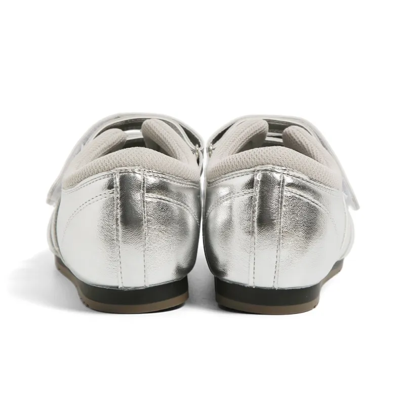 FOREVER 21 Anti Slip Wear Resistant Low Top Casual Shoes Women's Silver-4