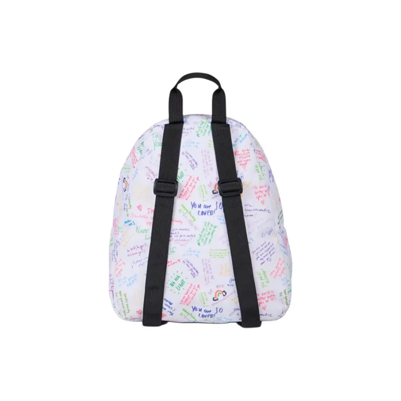 JanSport Zip Closure Backpack Mini Women's White & Multicolor-2