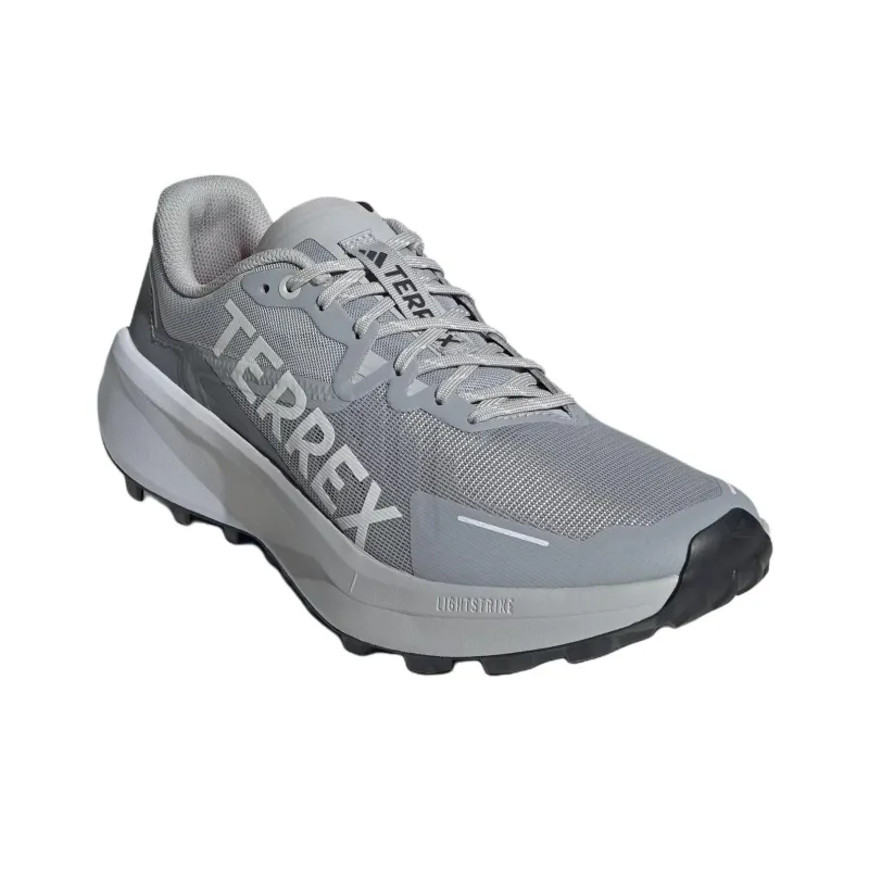 Adidas Terrex Agravic 3 Anti Slip Wear Resistant Low Top Running Shoes Men's Light Gray-2