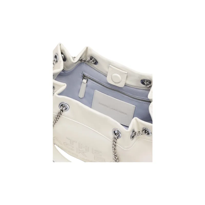 MARC JACOBS Leather Shoulder Bag Trumpets Women's White-4