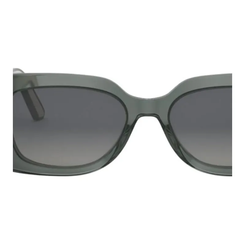 DIOR Acetate Square Sunglasses Women's Green-1