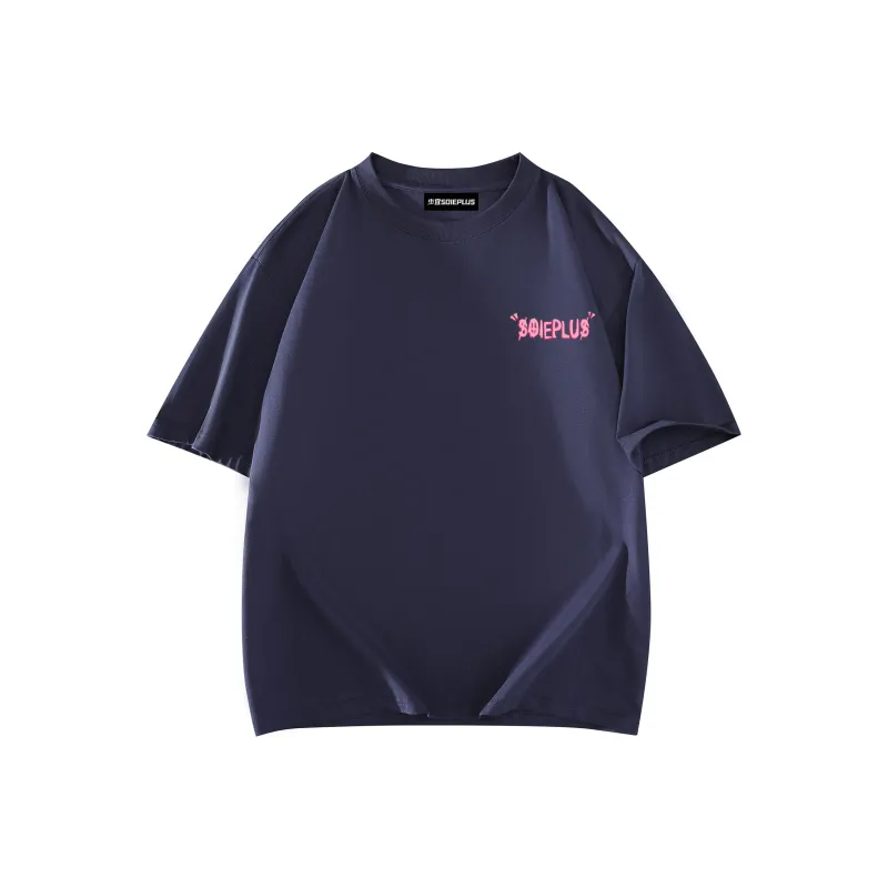 SOIE T-Shirts Unisex Navy Blue-1