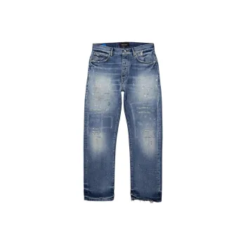 PURPLE BRAND Distressed Straight leg Jeans