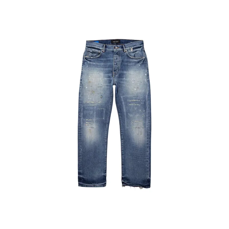 PURPLE BRAND Distressed Straight leg Jeans-0