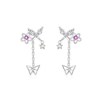MISS WEI 999 Fine Silver Earrings Women's