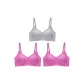 3 Pack (Gray Purple+2 Rose Red)