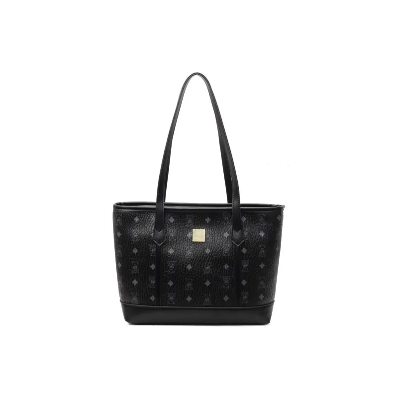 Miss Angel PU Shoulder Bag Women's Ecru/Black/Brown-6