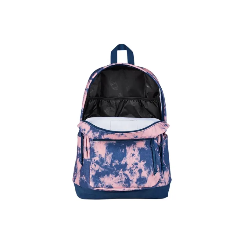 JanSport Suede Backpack Unisex Pink & Blue-4