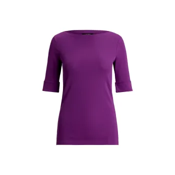LAUREN RALPH LAUREN T Shirt Women's Purple