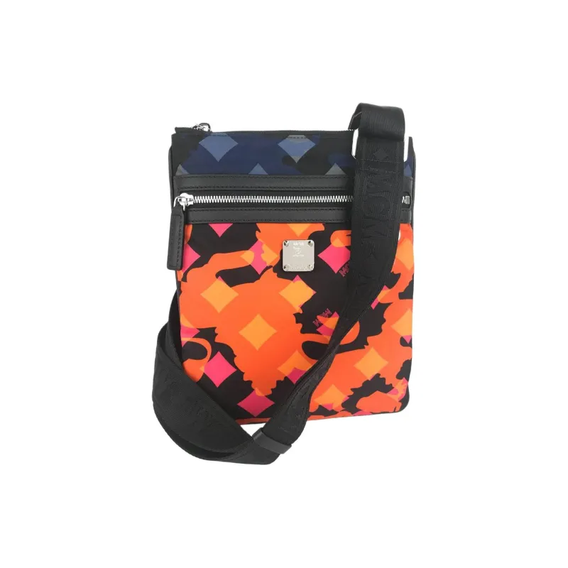 MCM Cow Leather Crossbody Bag Regular Men's Black-0