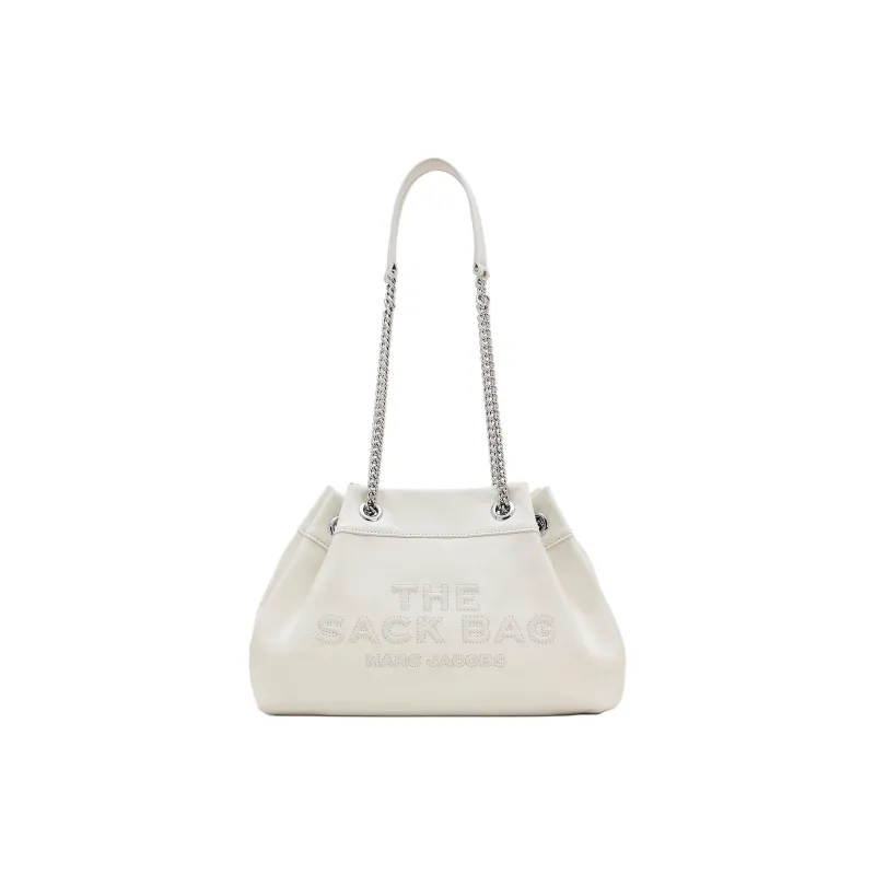 MARC JACOBS Leather Shoulder Bag Trumpets Women's White-0
