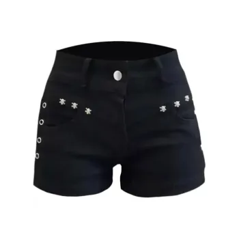 LWLG Casual Shorts Women's Black